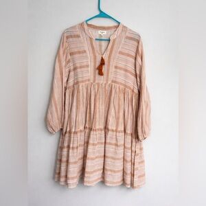 Cost Plus World Market Rust and White Striped Garment size S/M